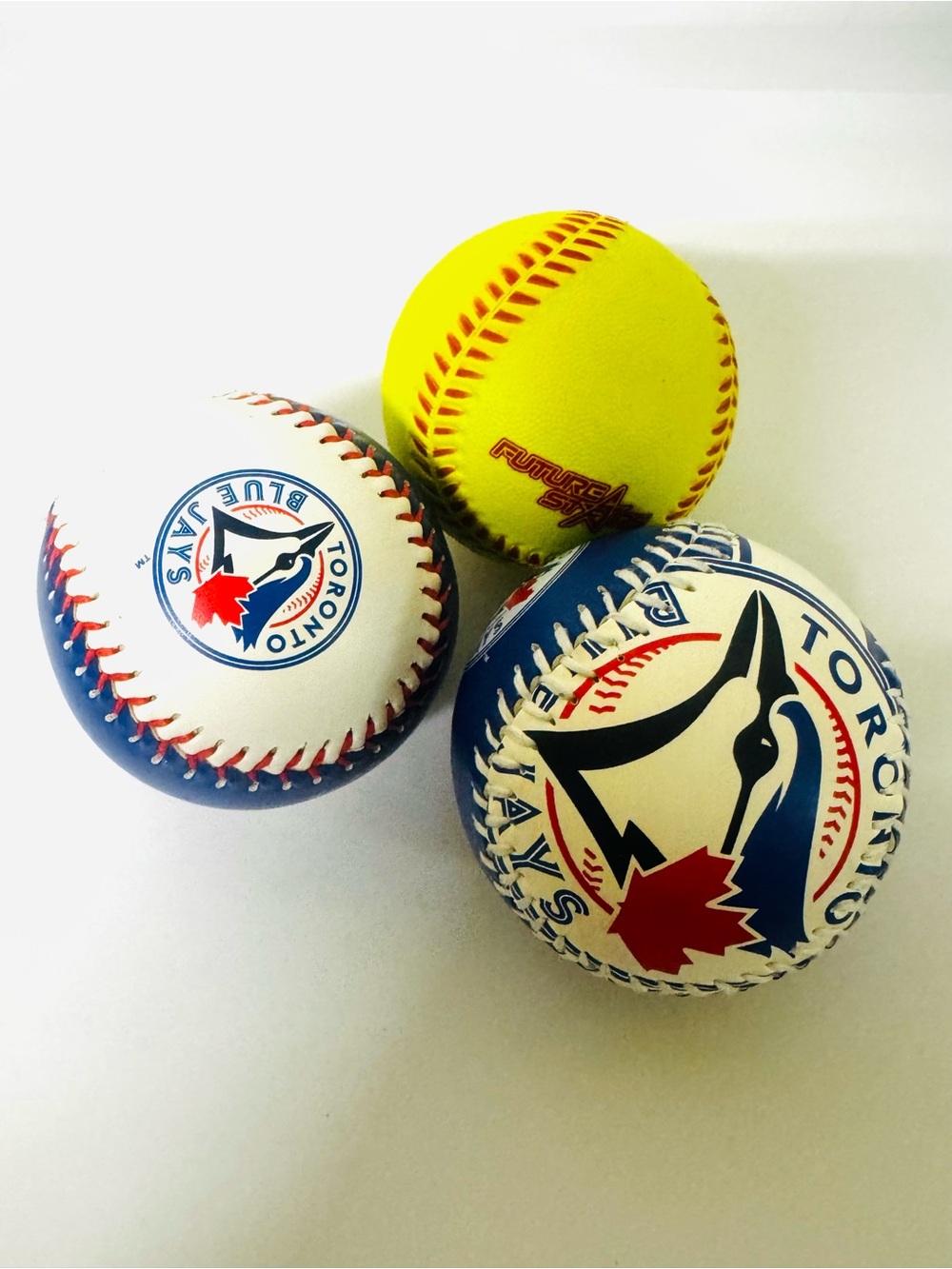 Toronto Blue Jays Baseballs +
Softball Bundle (3 Balls)